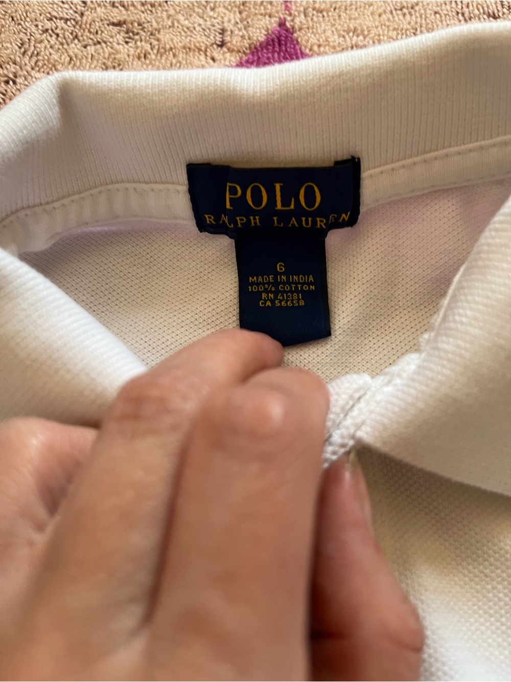Ralph Lauren Boys Cotton Pique Short Sleeve Polo Shirt in White - Picture 3 of 8